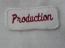 PRODUCTION USE EMBROIDERED VINTAGE SEW ON NAME PATCH TAGS ASSORTED COLORS