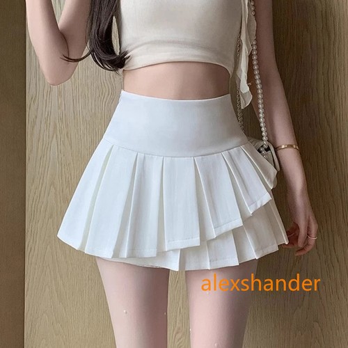 Irregular pleated line skirt - line,
