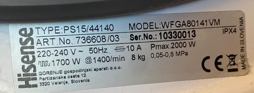 Ricambi lavatrice hisense - ricambi,