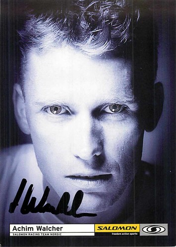 Biglietto autografo achim - biglietto,