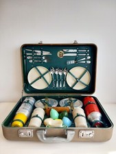 Valigia Pic Nic Anni 50/60 Per Auto D'epoca Arredo Collezionismo Ecc..