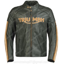 Veste cuir moto hommes - veste, en