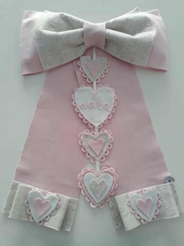 Fiocco nascita bimba fatto - fiocco, a