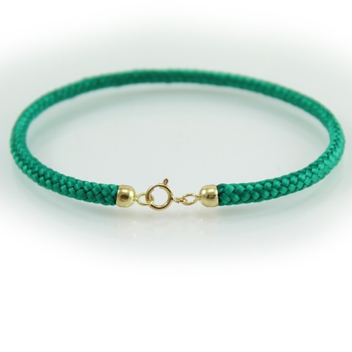 Bracciale verde portafortuna - bracciale,