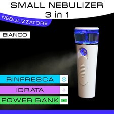 Rinfrescatore, Nebulizzatore, Power Bank, Idrata la Pelle, Ricaricabile (Bianco)