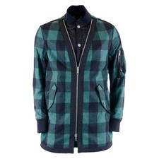 DIESEL NERO ORO JIPLAID parka