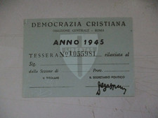tessera D.C. Democrazia