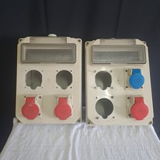 Quadro elettrico da parete con guida DIN prese trifase e monofase