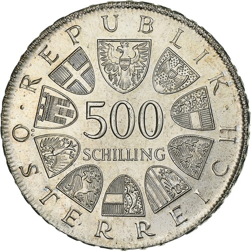 Autriche 500 schilling 1982 - 500,