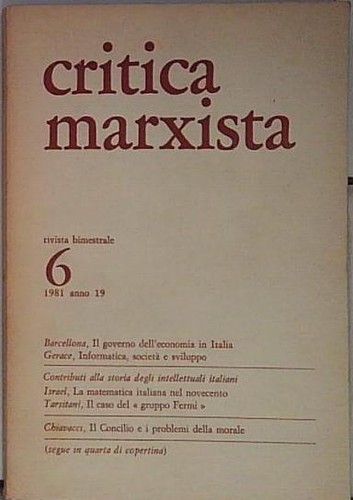 Critica marxista anno - ,
