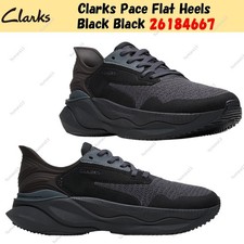 Clarks Pace Flat Heels nero