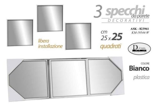 Specchio tris specchi quadrato - specchio,