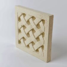 Griglia aerazione, presa d'aria, in pietra di tufo, cm20x20x2,5.