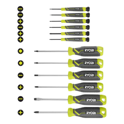 Ryobi set cacciaviti - set, (12