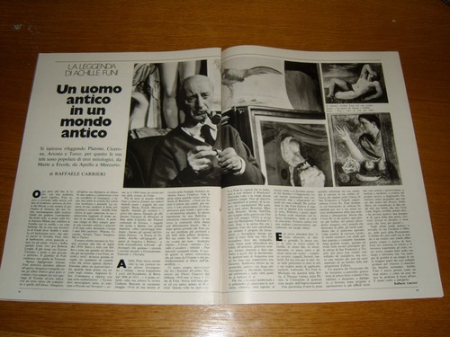 Achille funi pittore clipping - achille,