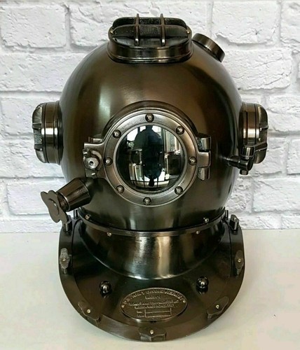 Antico casco subacqueo vintage - antico,