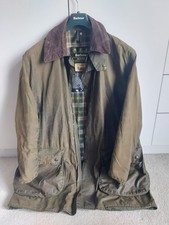 Barbour A200 Border Giacca di Cera Verde, Taglia C42 (107 cm)