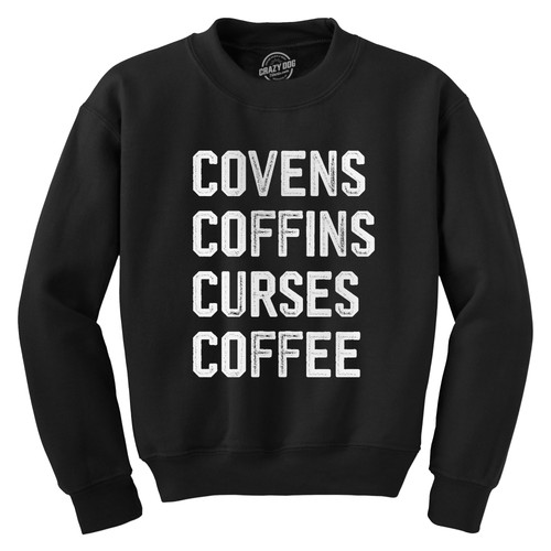 Felpa girocollo covens coffins - girocollo,