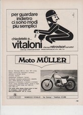 advertising Pubblicità-MOTO MULLER CROSS 250 1973 MOTOITALIANE MOTORE MONTESA