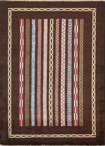 Tappeto tribale marrone - , scuro