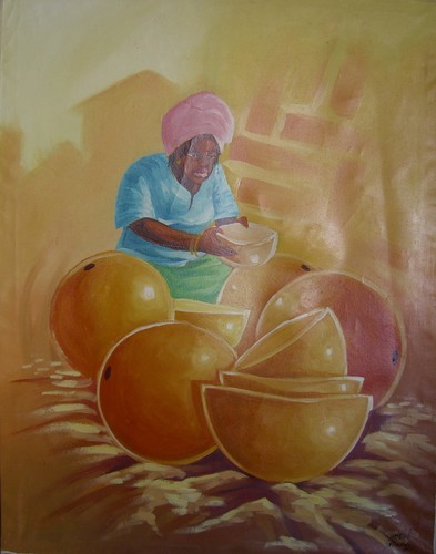 Dipinto olio metà 20 - olio,