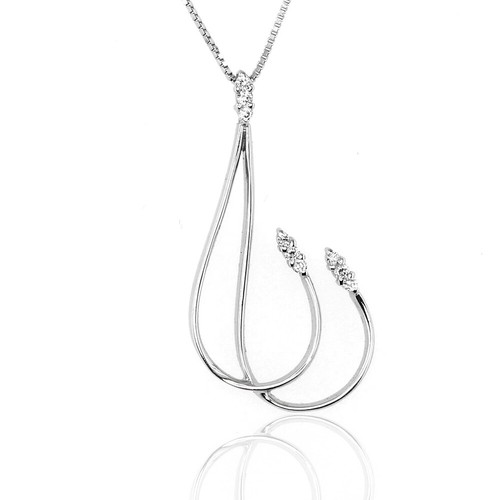 Collana fantasia oro bianco - in,