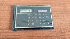 Mini calcolatrice a energia solare tascabile vintage anni 80 90 