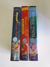 Lotto 4 VHS WINNIE The POOH + T TIGRO Walt Disney Home Video Originali usate