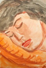 Ritratto dipinto ad acquerello