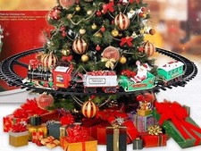 Trenino Natalizio con Supporto per Centro Albero Treno Elettrico Locomotiva.