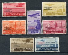 TRIPOLITANIA 1934 CIRCUITO DELLE OASI SERIE COMPLETA MLH* CAT. S32 RRRRR