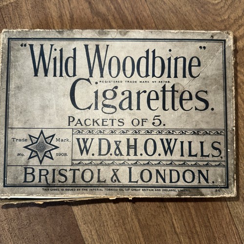 Vintage h o - w.d, wills