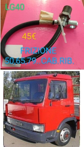 Tubo frizione anteriore iveco - tubo,