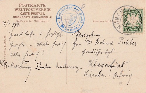 Ansichtskarte münchen - ansichtskarte,