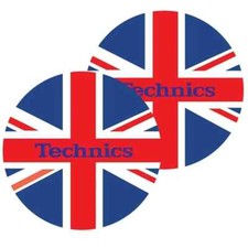 TECHNICS SLIPMATS coppia di panni sottodisco per giradischi (LOGO UK)