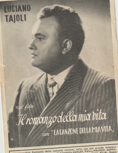 Luciano tajoli cartolina - luciano,
