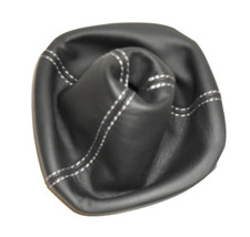 cuffia cambio pelle nera per Ford Kuga dal 2008 al 2012 CORNICE PLASTICA ESCLUSA