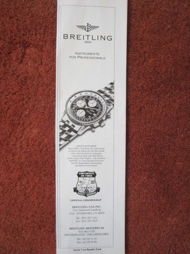 1992 pub montre breitling - pub,