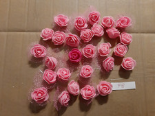 F8 - LOTTO N. 30  FIORI ROSA IN FOAM PER BOMBONIERE DECORAZIONI CM. 3 ROSA MIX