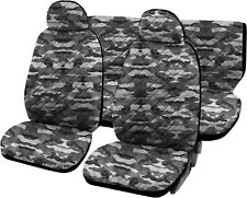 COPRISEDILI AUTO UNIVERSALE COTONE TRAPUNTATO TRAPUNTA COLORE MIMETICO CHIARO