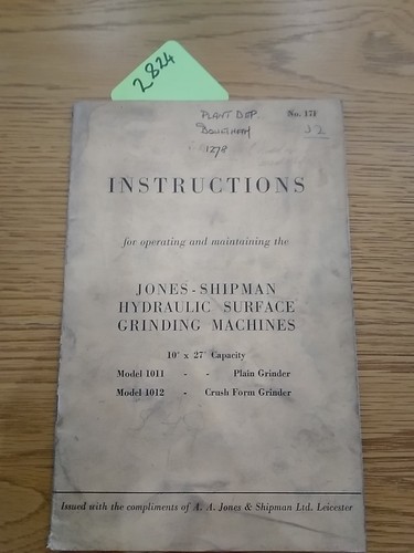 Jones shipman rettificatrici - shipman,