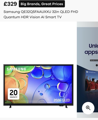 Samsung qe32q5faauxxu smart - qe32q5faauxxu, tv