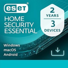 ESET Home Security Essential (Nod32) 2025 3 Dispositivi 2 Anni 5 Min via Email