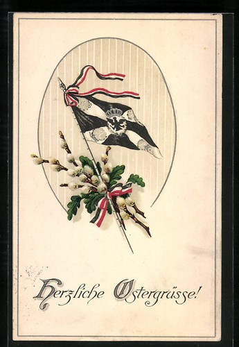 Auguri pasqua con bandiera - pasqua,