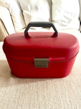 Beauty Case rigida Samsonite vintage – rosso