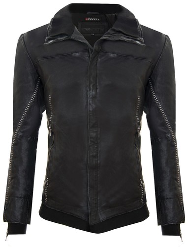Giacca pelle nera - in, vintage