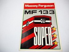 Massey Ferguson MF 133 Super Trattore 40 CV depliant con 6 pagine del 1973