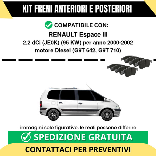 Pastiglie freno ant - freno, post