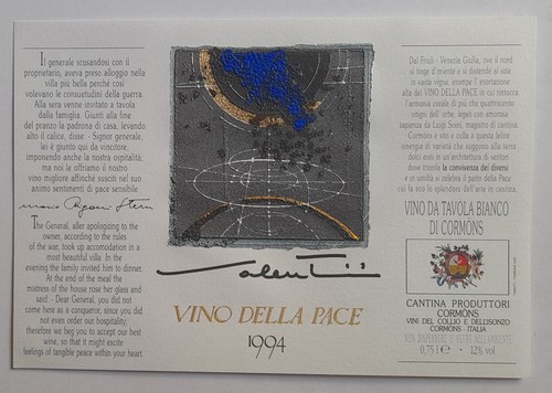 Etichetta vino della pace 1994 - etichetta,