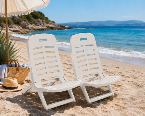 Sedia spiaggia pieghevole - 2x,